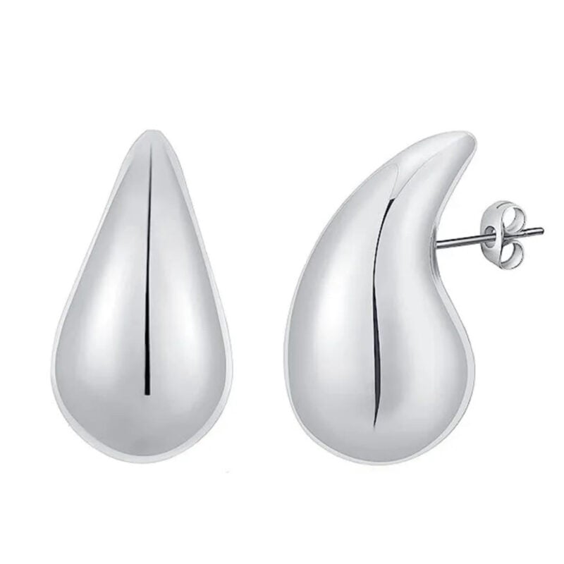 Silver Water Drop Earrings