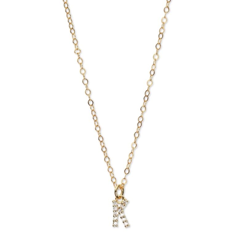 Ella CZ Initial Necklace