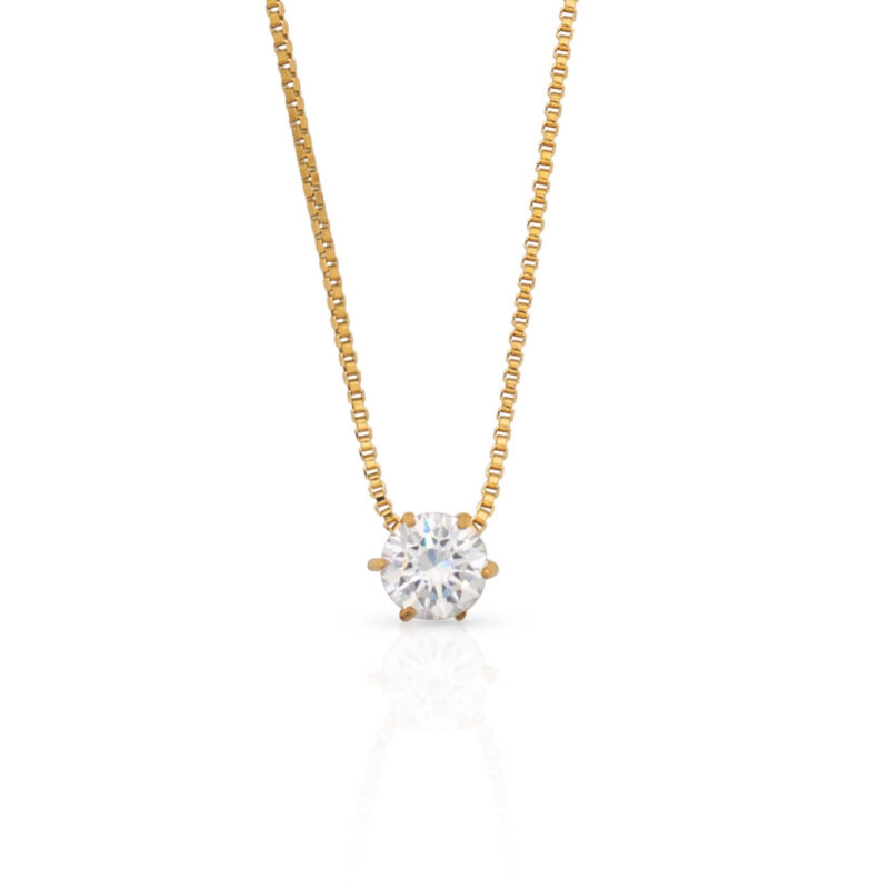 Small CZ Pendant Necklace
