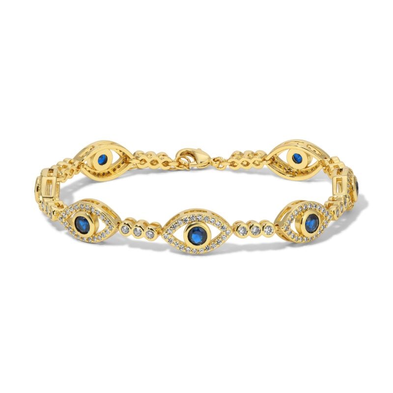 Evil Eye Gem Bracelet